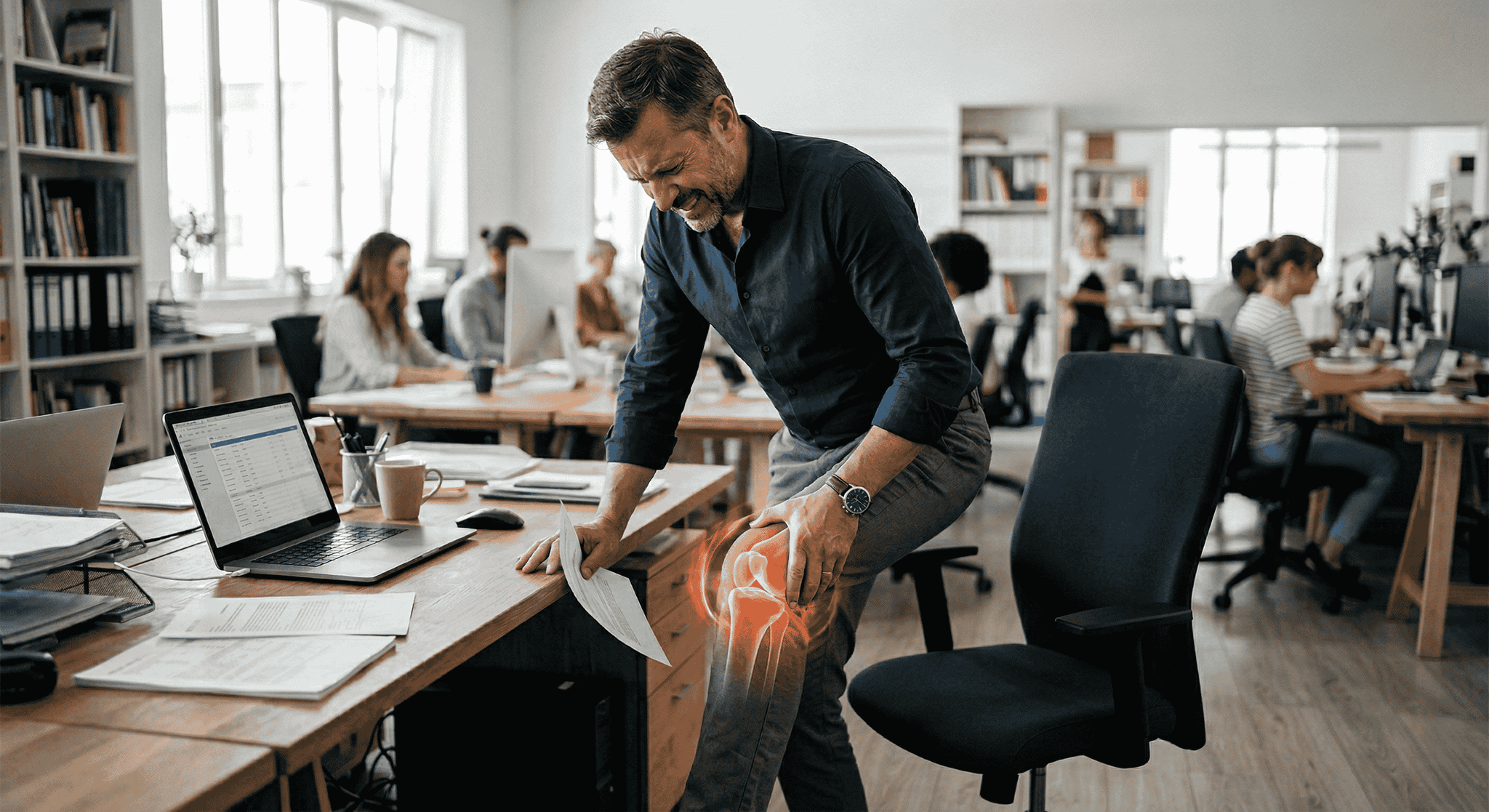 Detail image illustrating physical therapy and follow-up care